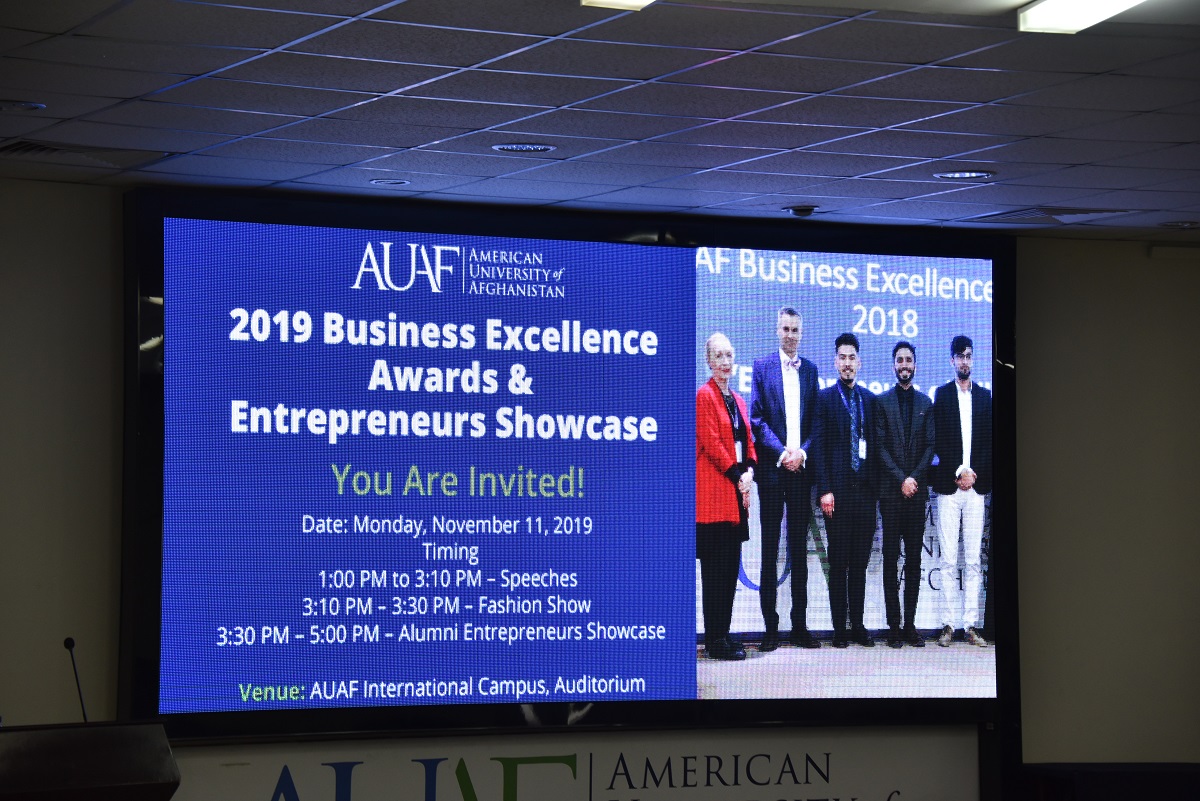 Ghazanfar Bank Sponsorship of AUAF 2019 Business Excellence Awards & Entrepreneurs Showcase